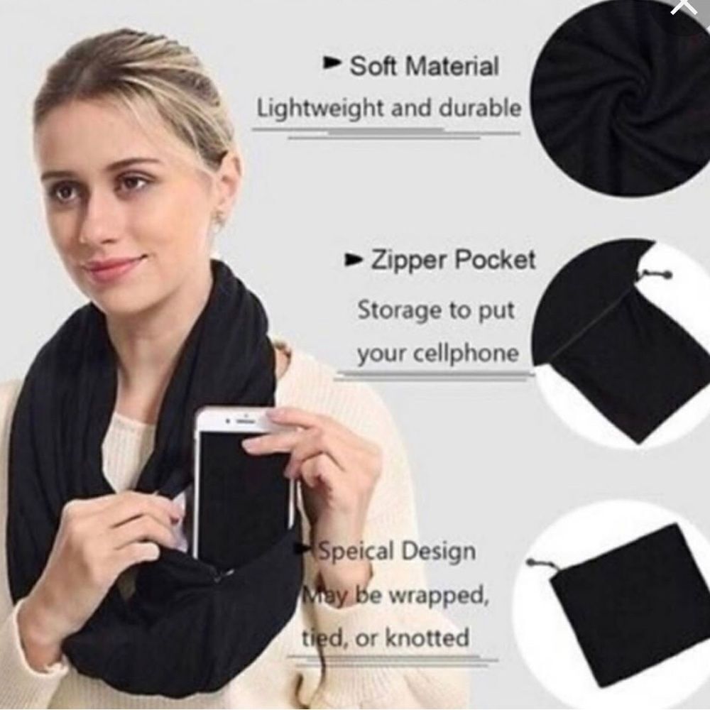 Beyond Yoga Pocket Infinity Scarf - Picture 2 of 4